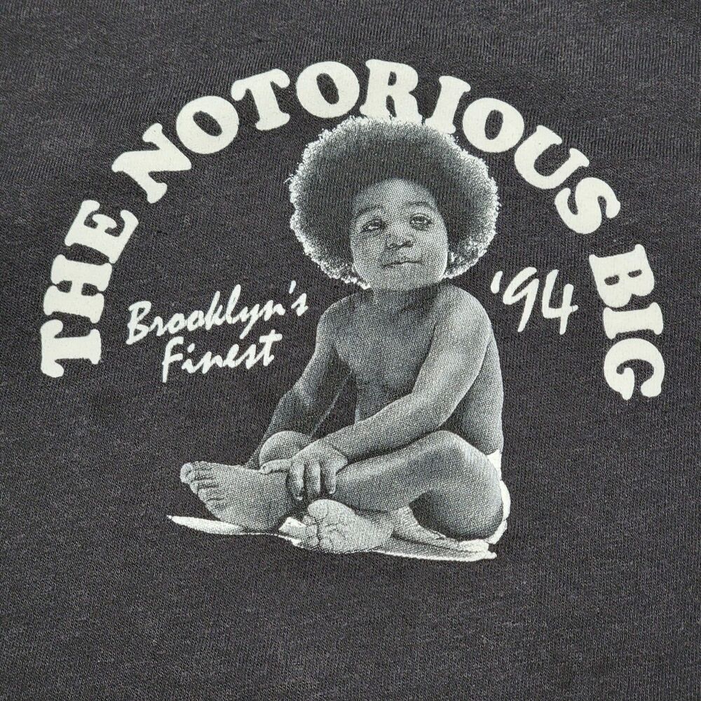 The Notorious BIG SS Black Unisex Kids Tee "Brooklyn's Finest '94" - Size 2T